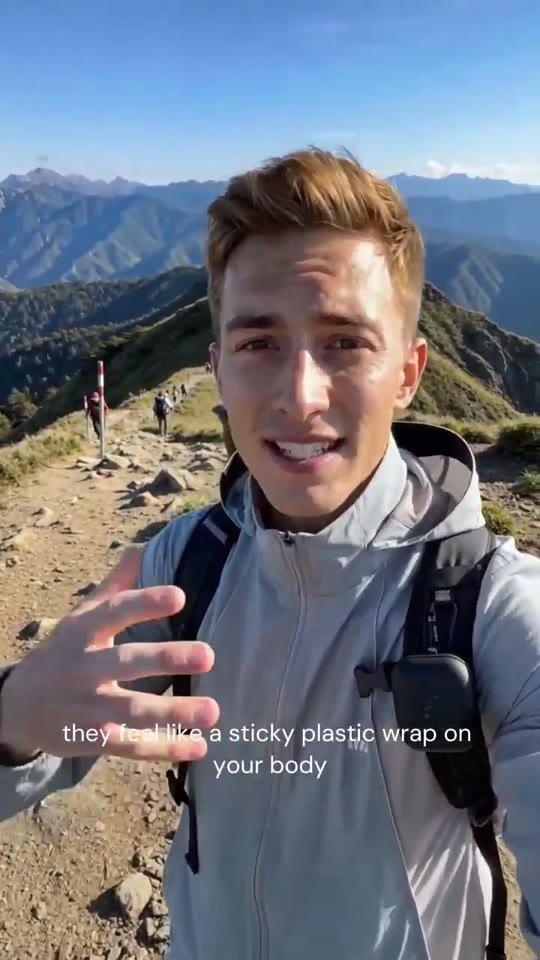 Functional apparel hiking creative